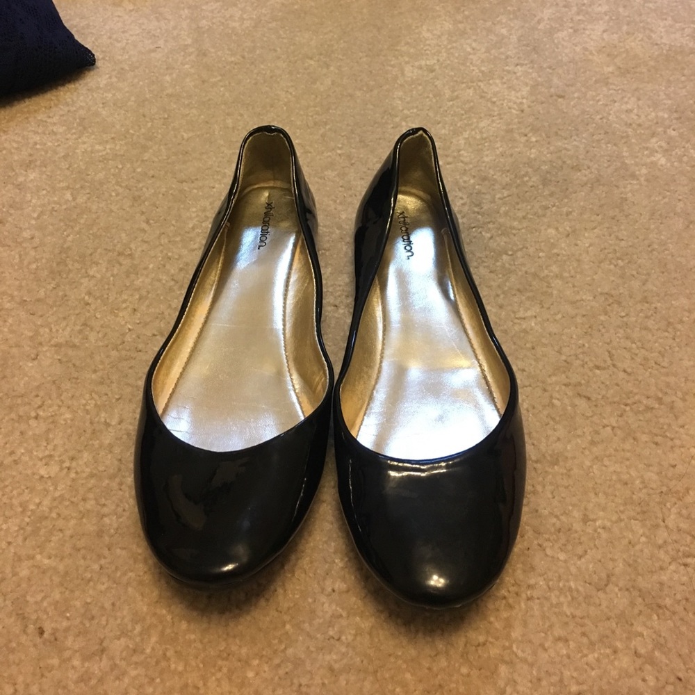 black flats, size 9.5